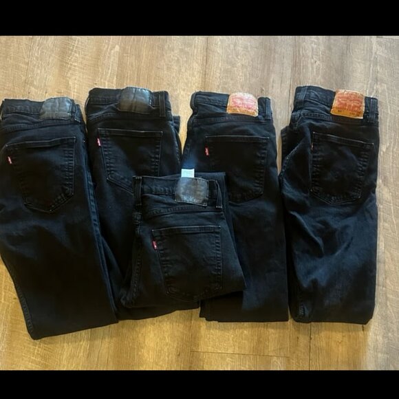 Levi’s Men’s Jeans Bundle of 5 all 32x34 511 and 512 - Picture 1 of 7